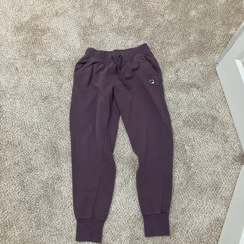 Purple Fila joggers